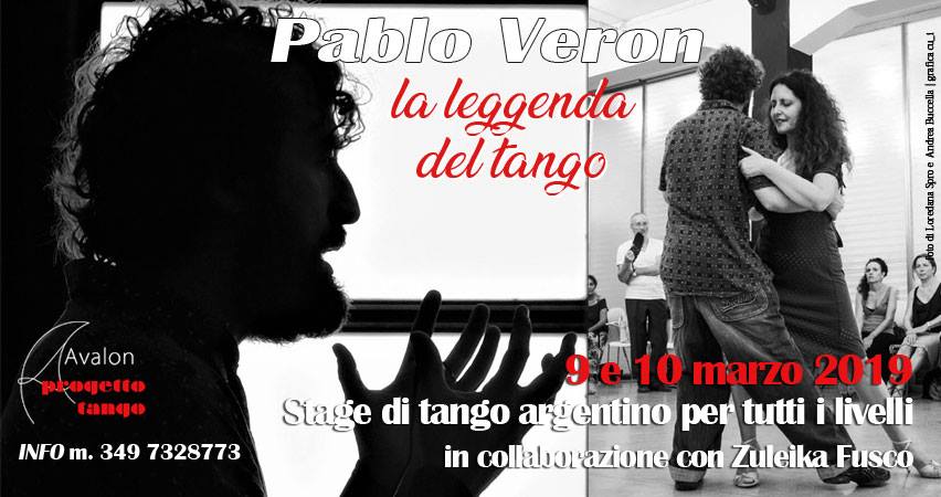 PABLO VERON. La leggenda del tango. Stage di tango argentino per tutti i livelli | 9 e 10 marzo 2019 - Avalon Progetto Tango