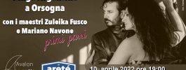 Tango argentino a Orsogna. Stage primi passi | DOMENICA 10 APRILE 2022 ALLE ORE 19:00