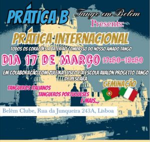 sabato 17 marzo Avalon progetto tango a lisbona