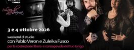 Weekend di studio con Pablo Veron e Zuleika Fusco a Pescara  | 3 e 4 ottobre 2026